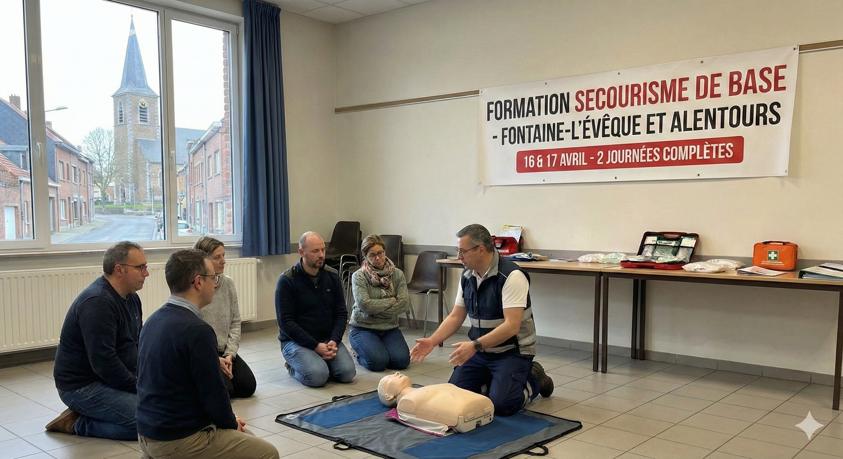 Formation secourisme à Fontaine l'Évêque